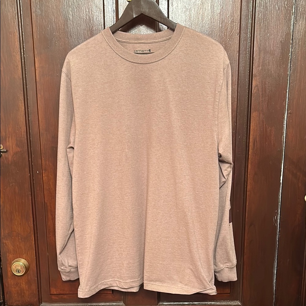 Carhartt Brown Long Sleeve Tee Relaxed Fit